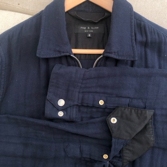 Men’s Rag and Bone Lightweight Twill zip up jacket - Picture 1 of 4
